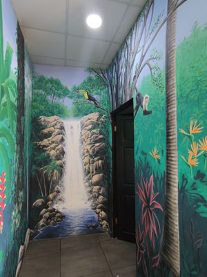 Indoors at Karma in Jaco