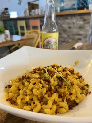 Mac and cheese   at Karma in Jaco