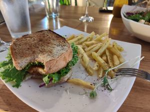 Tofu sandwich at Karma in Jaco