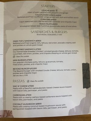 menu #Veganuary at Karma in Jaco