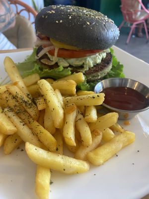 Mexican burger   #Veganuary at Karma in Jaco