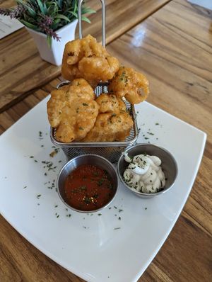 Cauliflower wings at Karma in Jaco