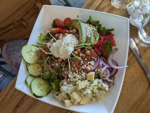 Salad at Karma in Jaco