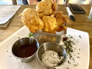 Cauliflower wings  at Karma in Jaco