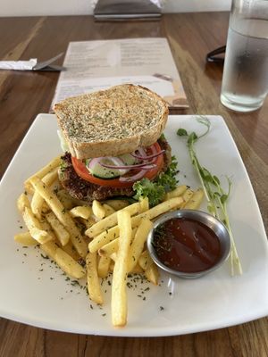 Chick’free sandwich   at Karma in Jaco