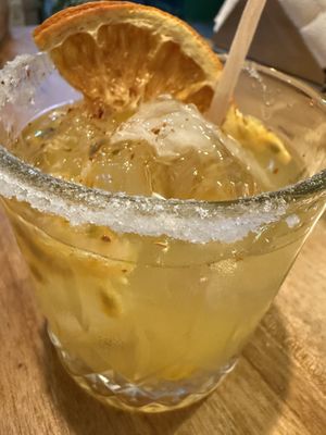 Passion fruit margarita  at Karma in Jaco
