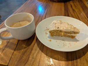 The most amazing carrot cake!! at Karma in Jaco