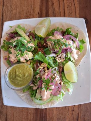 Beyond Meat Tacos at Karma in Jaco