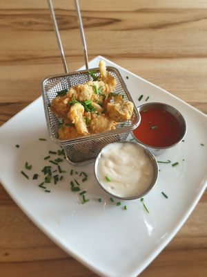 The best cauliflower wings! at Karma in Jaco