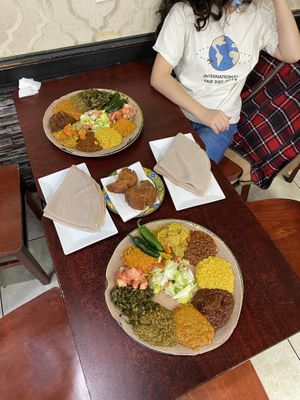 Deluxe veggie combo   at Habesha in Washington