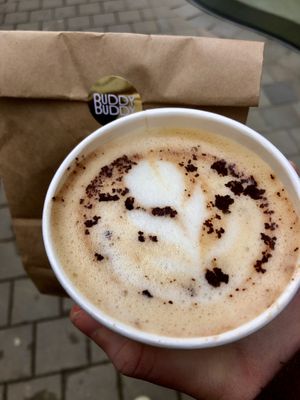 The Buddy (uses their homemade nut butters) at Buddy Buddy in Brussels