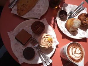 Savoury and sweet food + hot and cold drinks at Buddy Buddy in Brussels