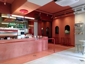 Inside at Buddy Buddy in Brussels