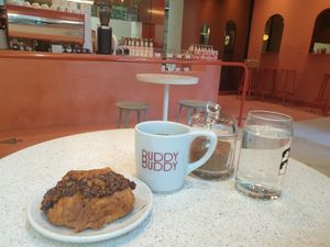 Hazelnut croissant is the bomb! 😋 at Buddy Buddy in Brussels