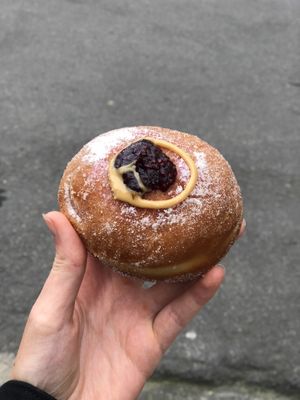 Donut peanut butter jelly  at Buddy Buddy in Brussels
