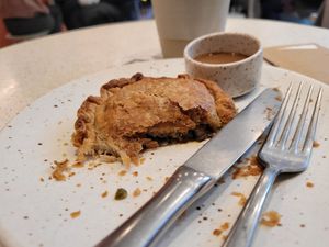 Savory pie at Buddy Buddy in Brussels