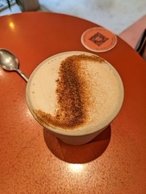 Chai latte at Buddy Buddy in Brussels