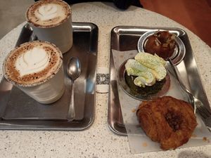 Buddy coffee and pastries at Buddy Buddy in Brussels