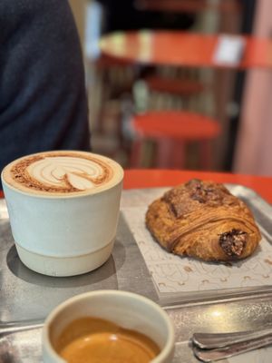 Pain au chocolat and le buddy  at Buddy Buddy in Brussels