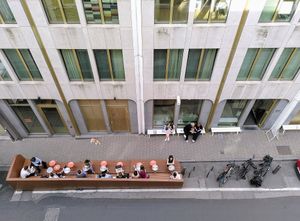 Terrace view at Buddy Buddy in Brussels