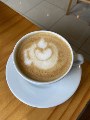 Coconut milk latte  at Café Monteverde in Monteverde