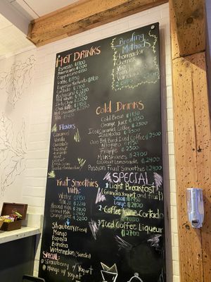 coconut and almond milk available   at Café Monteverde in Monteverde