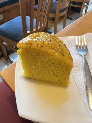Passion fruit cake   at Café Monteverde in Monteverde