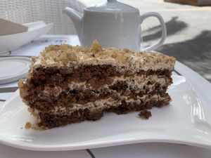 Carrot cake (vegan) at Hi! Bubble tea Patisserie in Gran Canaria