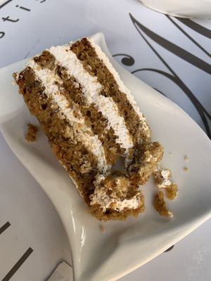 Vegan carrot cake  at Hi! Bubble tea Patisserie in Gran Canaria