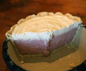 massive creamy pie at Back To Eden Bakery in Portland