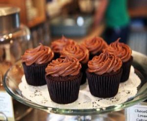 back to eden chocolate gluten free vegan cupcakes at Back To Eden Bakery in Portland