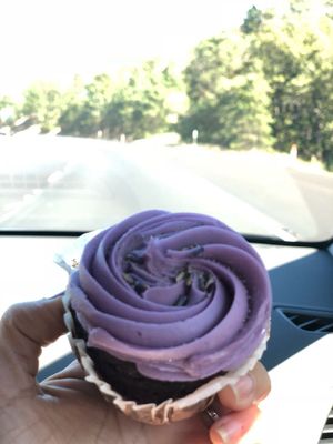 Lavender cupcake. at Back To Eden Bakery in Portland