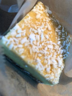Raw lemon bar at Back To Eden Bakery in Portland