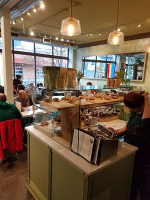 Plenty of seating! at Back To Eden Bakery in Portland