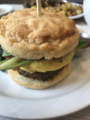 Breakfast sandwich  at Back To Eden Bakery in Portland