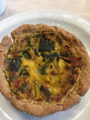 Veggie quiche at Back To Eden Bakery in Portland