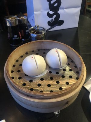 vegan sweet taro buns  at Din Tai Fung - Pine St in Seattle
