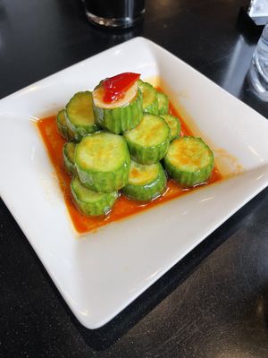 Cucumber salad  at Din Tai Fung - Pine St in Seattle