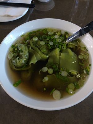 Vegan wonton soup at Din Tai Fung in Tukwila