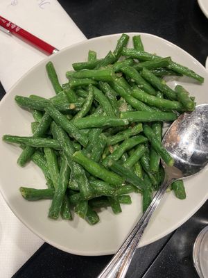 Green beans with garlic  at Din Tai Fung in Tukwila