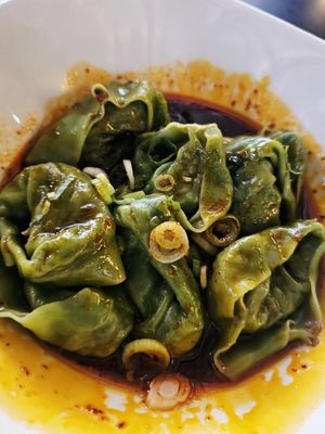 Vegan Spicy Wontons. Get these!! at Din Tai Fung in Tukwila