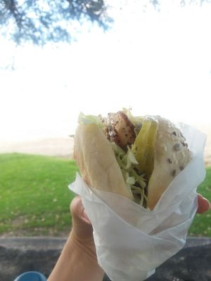 Bbq tofu sandwich at The Island Grocer in Waiheke Island