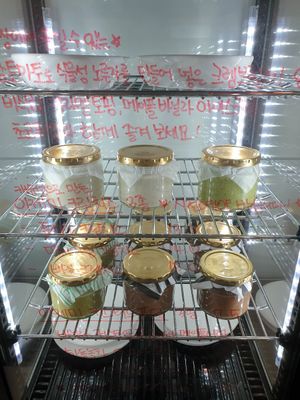 various desserts at AcheMi in Seoul