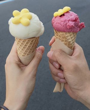 icecream to go in a cone at AcheMi in Seoul