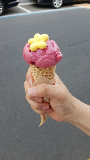 Camellia flower cherry flavor at AcheMi in Seoul