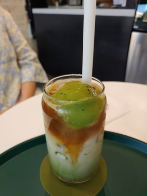 Matcha float at AcheMi in Seoul
