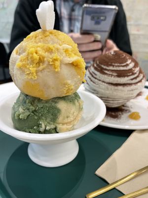 Mugwort and pumpkin   at AcheMi in Seoul