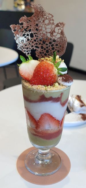 Strawberry icecream parfait at AcheMi in Seoul