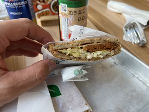 This is literally what the Reuben here looks like  at Veggie Grill by Next Level - W 23rd in New York City