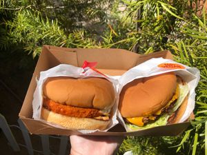 Lunch courtesy of Burgerlords 💚 at Burgerlords - Highland Park in Los Angeles